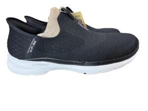 Skechers Slip-Ins Go Walk 6 Fabulous View Women's 9.5 Black Lavender NEW in box